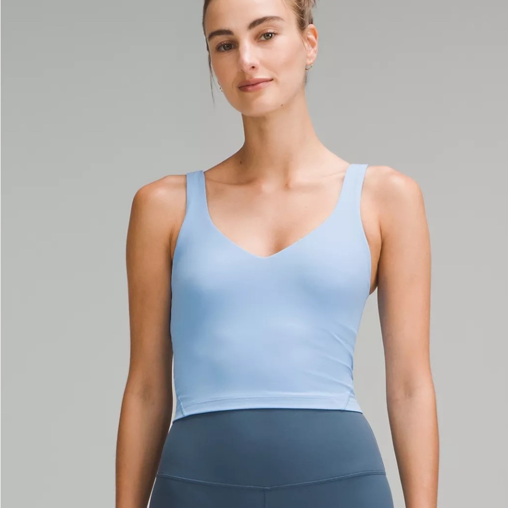 lululemon athletica Light Blue Crop Top